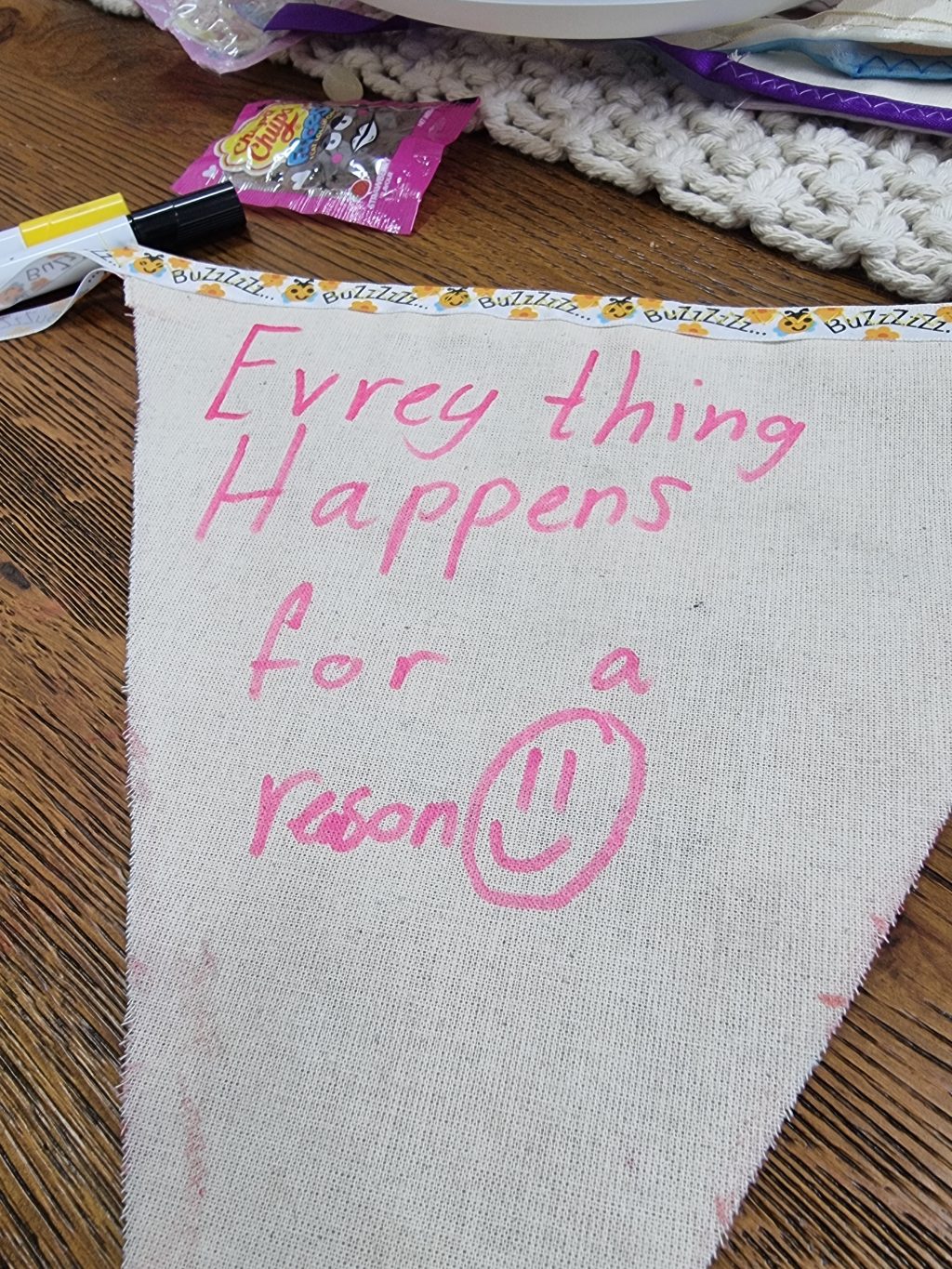 An image with text 'Everything happens for a reason'